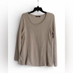 NIC+ZOE Cream Knit Sweater Size Large